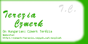 terezia czmerk business card